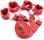 Red Bed Bondage Restraints System