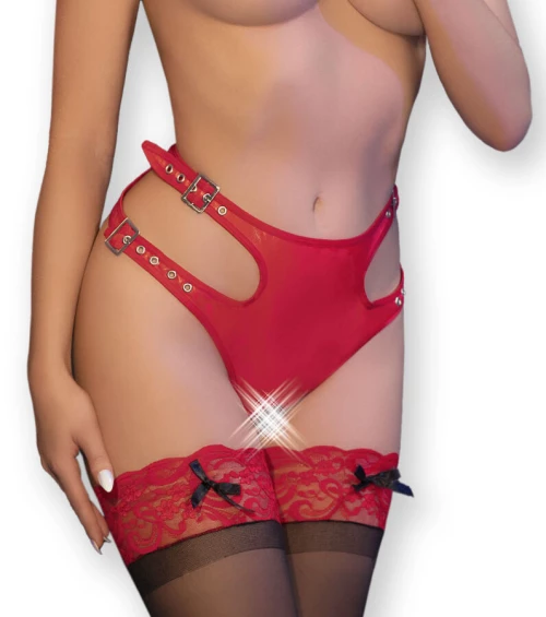 CHILIROSE - CR 4656 PANTIES CROTCHLESS RED