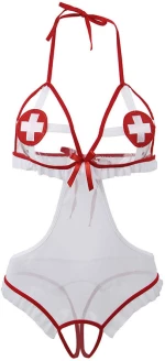 SUBBLIME - SEXY CROTCHLESS NURSE COSTUME
