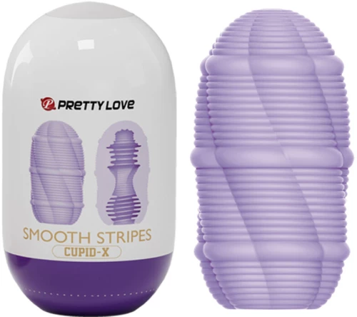 PRETTY LOVE - SMOOTH STRIPES CUPID MASTURBATOR EGG