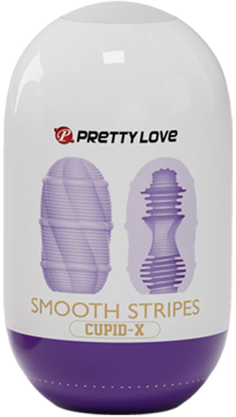 PRETTY LOVE - SMOOTH STRIPES CUPID MASTURBATOR EGG