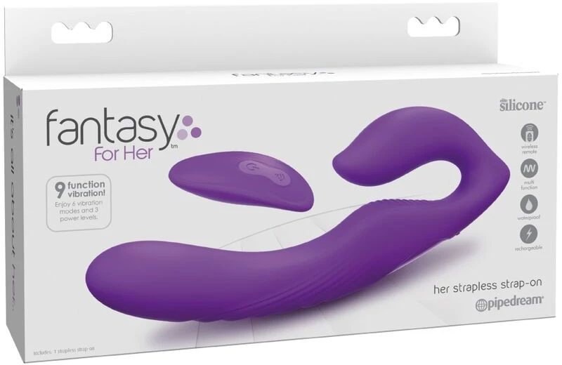 FANTASY FOR HER - DOUBLE PENETRATION VIBRATOR REMOTE CONTROL 9 VIOLET LEVELS
