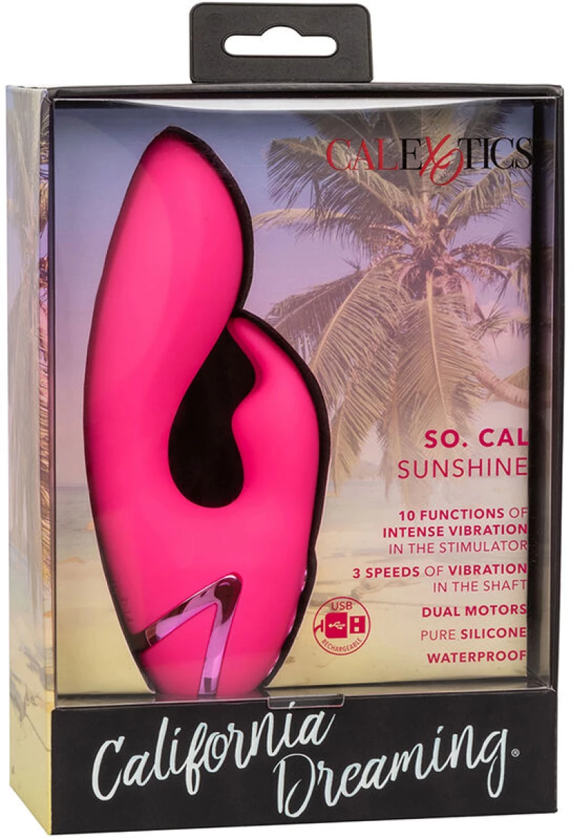 CALIFORNIA EXOTICS - SO. CAL SUNSHINE VIBRATOR RABBIT FUCHSIA BY CALIFORNIA DREAMING
