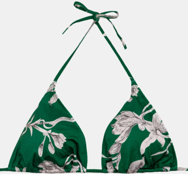 Γυναικείο Μαγιό τρίγωνο Rock Club - Lily print - Τοπ Bikini - Plus Size - Lycra