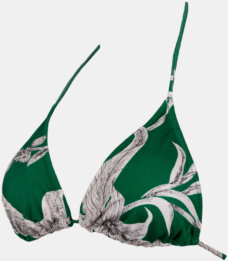 Γυναικείο Μαγιό τρίγωνο Rock Club - Lily print - Τοπ Bikini - Plus Size - Lycra
