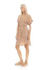 Γυναικείο Beachdress Pink Label -  Σεμιζιέ Φόρεμα - Print - Regular Fit - Viscose