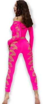 CHILIROSE - CR 4632 TOP & PANT FUCHSIA S/L