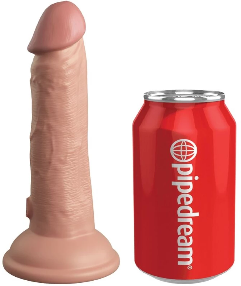 KING COCK ELITE - REALISTIC DILDO VIBRATING & SILICONE 15.2 CM