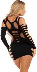 LEG AVENUE - OPENING DRESS BLACK