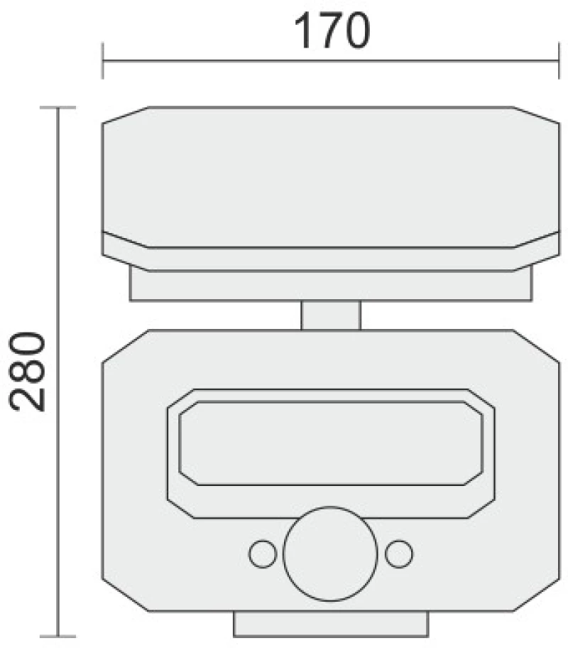 Spotlight ΗΛΙΑΚΟΣ ΠΡΟΒΟΛΕΑΣ ΕΔΑΦΟΥΣ ΜΕ ΑΙΣΘΗΤΗΡΑ PIR 8W 6500K (6635)