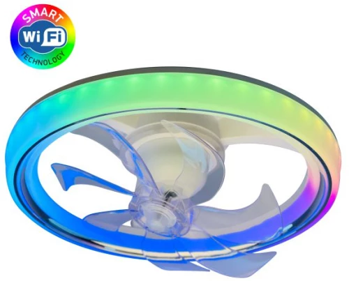 Spotlight ΑΝΕΜΙΣΤΗΡΑΣ ΠΛΑΦΟΝ RGB+CCT (3281)