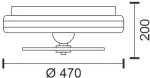 Spotlight ΑΝΕΜΙΣΤΗΡΑΣ ΠΛΑΦΟΝ RGB+CCT (3281)