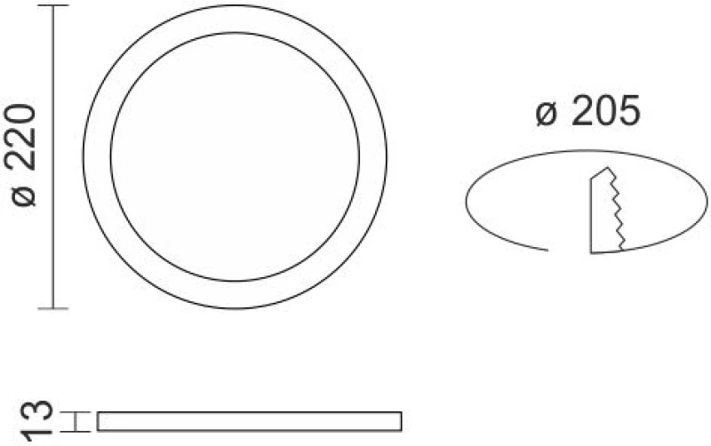 Spotlight ΧΩΝΕΥΤΟ ΛΕΠΤΟ LED ΟΡΟΦΗΣ 18W 4000K (6205)