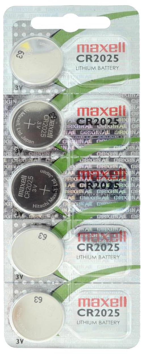 Maxell Buttoncell Maxell CR2025 Hologram 3V Τεμ. 5 με Διάτρητη Συσκευασία 22981 4902580131265