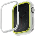 Case APPLE WATCH 4 / 5 / 6 / 7 / 8 / SE (42 / 44 / 45 MM) UNIQ Moduo lime - white 8886463684412