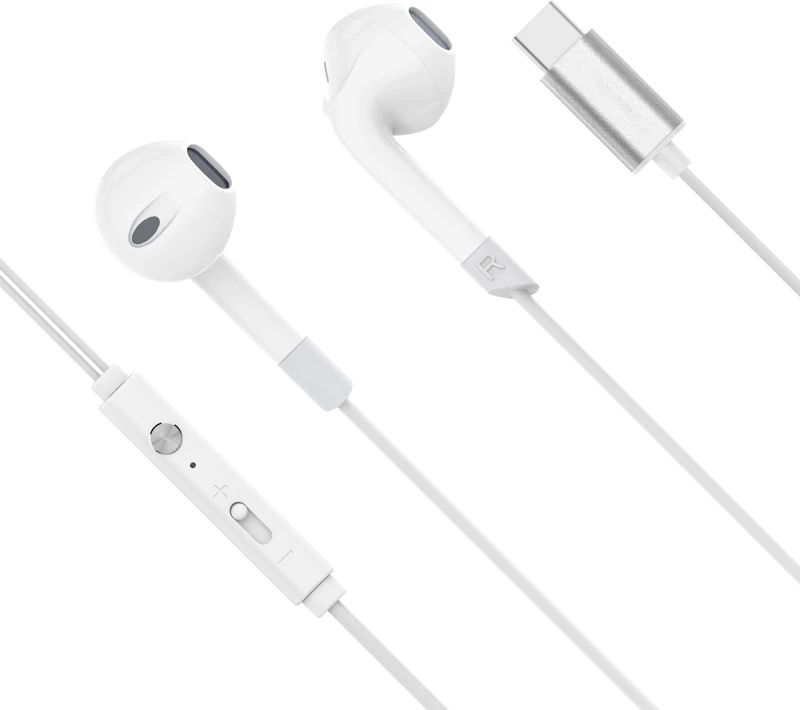 Kruger&Matz Ακουστικά in-ear USB-C με μικρόφωνο Kruger&Matz C2 λευκά KMPC2-W