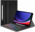 Techsuit Keyboard Case for Samsung Galaxy Tab S9 Plus - Techsuit CozyTab Case - Black 5949419092471