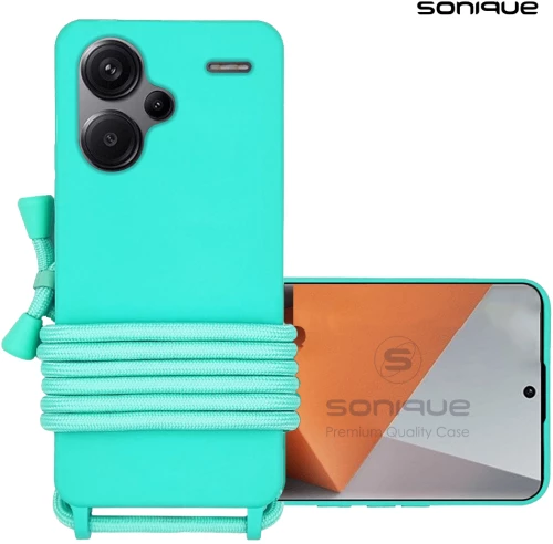 Θήκη Σιλικόνης με Κορδόνι CarryHang Sonique Xiaomi Redmi Note 13 Pro Plus 5G Γαλάζιο 5201101980832