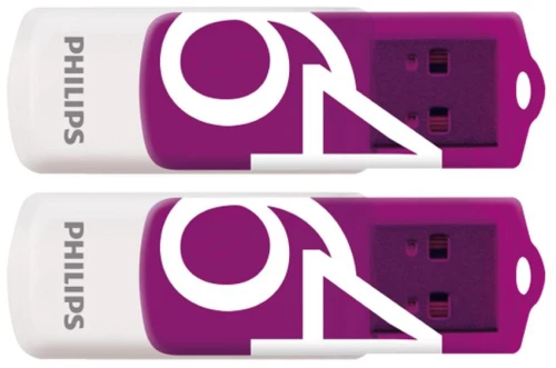 Philips Vivid pack 64GB USB 2.0 Stick Μωβ (FM64FD05D/00) (PHIFM64FD05D-00)