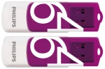 Philips Vivid pack 64GB USB 2.0 Stick Μωβ (FM64FD05D/00) (PHIFM64FD05D-00)