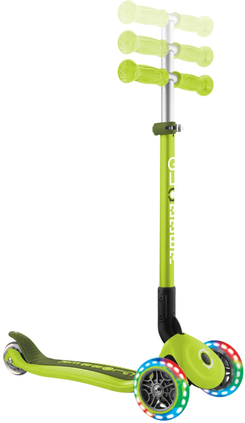 Παιδικό Πατίνι Αναδιπλούμενο Globber  Primo Foldable Lights  Τρίτροχο Για (3 ετών+) - Lime (0025519)