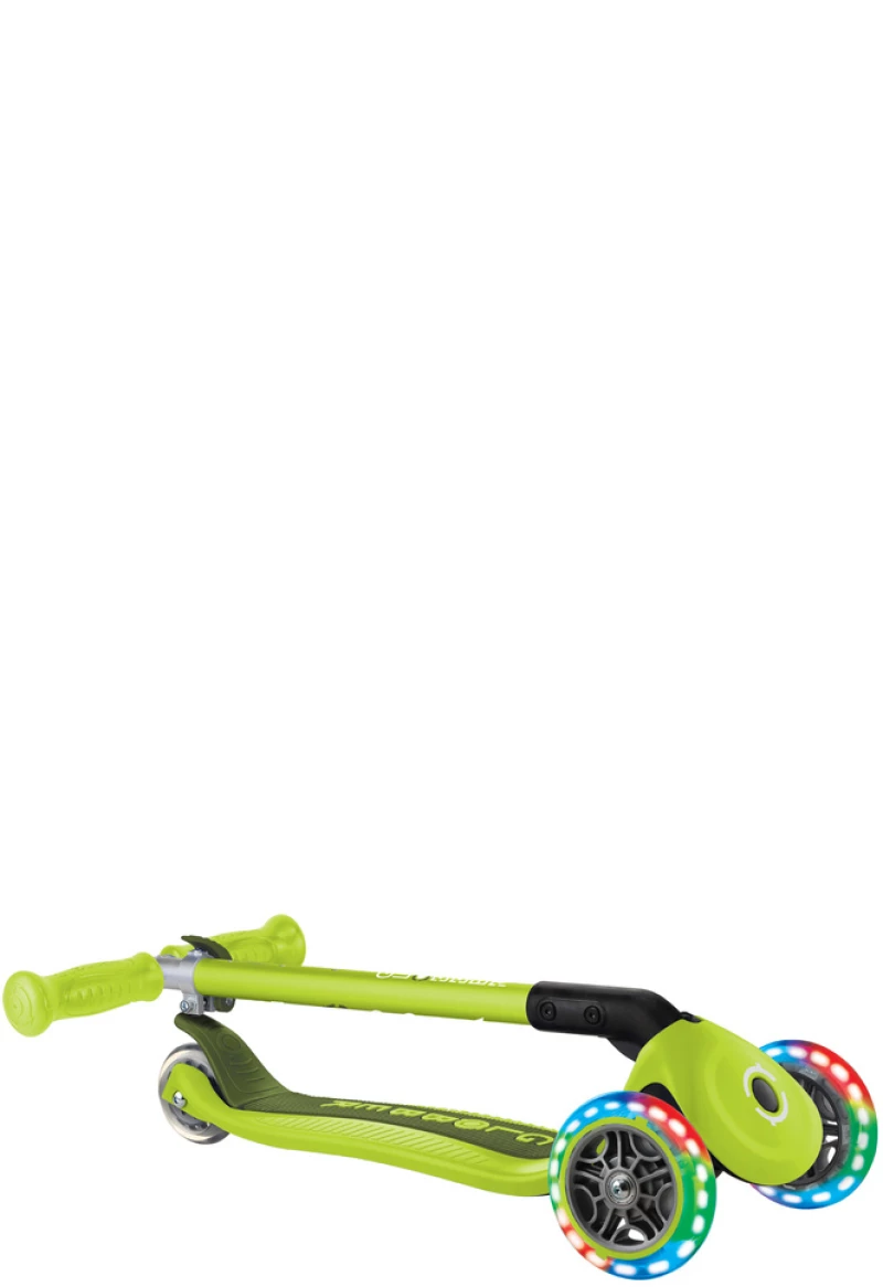 Παιδικό Πατίνι Αναδιπλούμενο Globber  Primo Foldable Lights  Τρίτροχο Για (3 ετών+) - Lime (0025519)