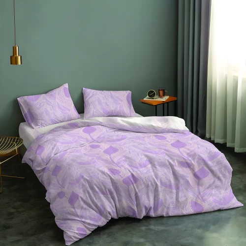 ΣΕΤ ΣΕΝΤΟΝΙΑ JACQUARD MAUVE 240X260