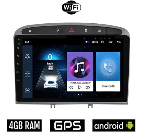PEUGEOT RCZ (2009 - 2015) Android οθόνη αυτοκίνητου 4GB με GPS WI-FI (ηχοσύστημα αφής 9" ιντσών OEM Youtube Playstore MP3 USB Radio Bluetooth Mirrorlink εργοστασιακή, 4x60W, AUX)