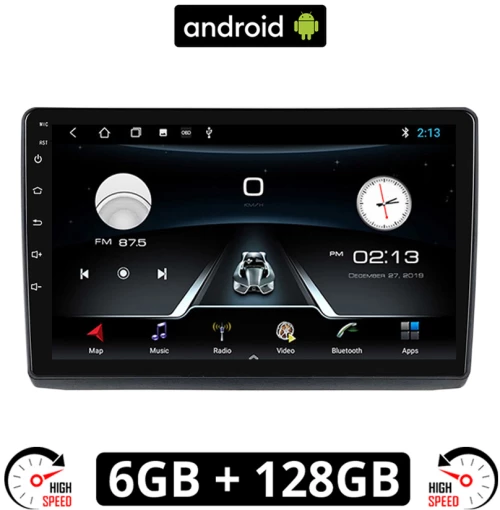 RENAULT TRAFIC (2001 - 2014) Android οθόνη αυτοκίνητου 6GB με GPS WI-FI (ηχοσύστημα αφής 10" ιντσών OEM Youtube Playstore MP3 USB Radio Bluetooth Mirrorlink εργοστασιακή, AUX, 4x60W)