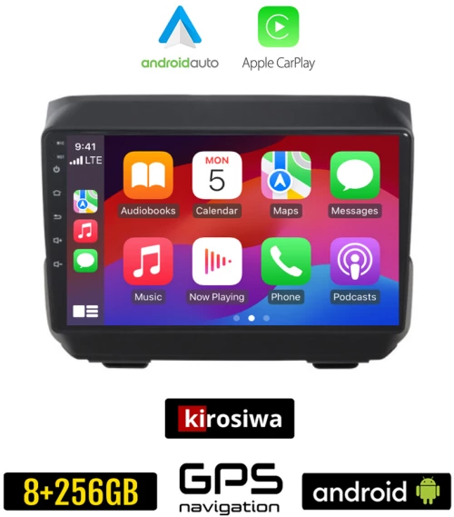 KIROSIWA DODGE (μετά το 2007) Android οθόνη αυτοκίνητου 8GB + 256GB με GPS WI-FI (ηχοσύστημα αφής 9" ιντσών Android Auto Apple Carplay Youtube Playstore MP3 USB Radio Bluetooth Mirrorlink εργοστασιακή, 4x60W, AUX)