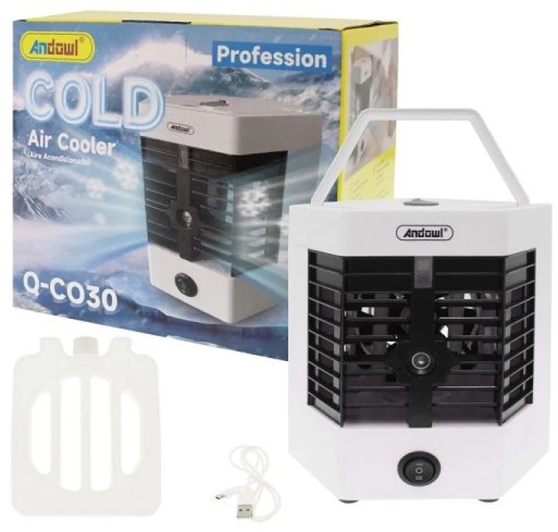 Φορητό mini air cooler υγραντήρας με 2 λειτουργίες Andowl Q-C030