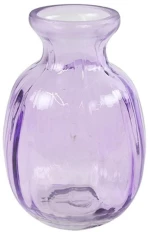Βάζο γυάλινο μωβ Φ7,5Η11CM
