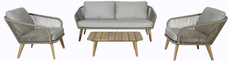 Finch-2 Lounge Set - Ξύλο