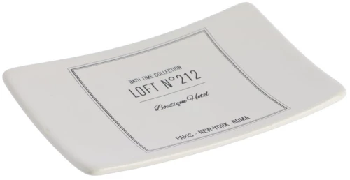 Σαπουνοθήκη κεραμική retro λευκό