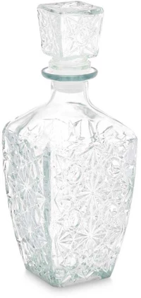 Καράφα γυάλινο διάφανη  900ml 9x9x24,5cm