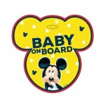 FreeOm Seven Σήμα Αυτοκινήτου Με Βεντούζα Baby On Board Mickey 9612.