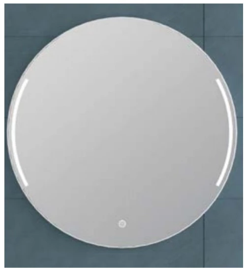 Compass Στρογγυλός Καθρέπτης Μπάνιου Led 70cm Λευκός