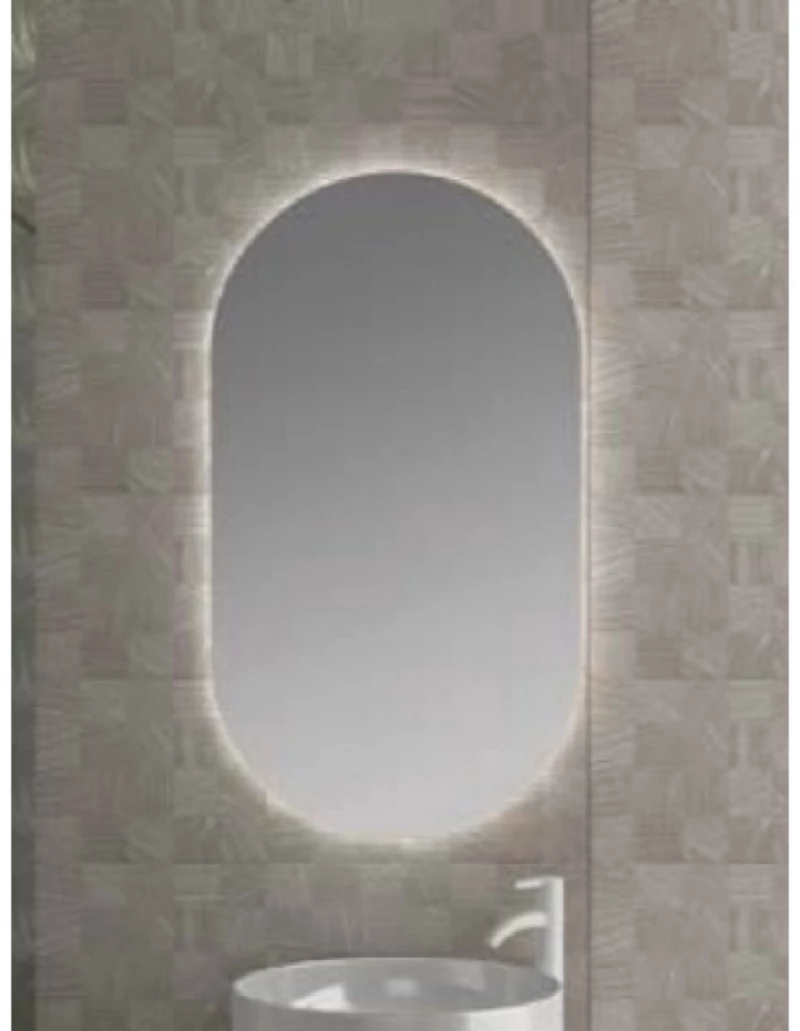 Oval LED Καθρέπτης Μπάνιου 50x90cm