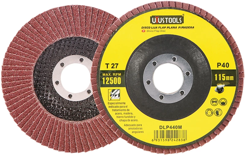 UYUSTOOLS ΔΙΣΚΟΣ ΛΕΙΑΝΣΗΣ ΜΕΤΑΛΛΟΥ ΦΤΕΡΟΥ 115X22.2mm 
120GRIT DLP4120M
