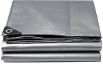 GRASHER Αδιάβροχος Μουσαμάς - Τέντα 8x10m 190gr/m² Με Κρίκους Γκρί