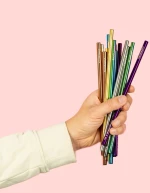 boobamstraw metal wide καλαμάκια Χ2