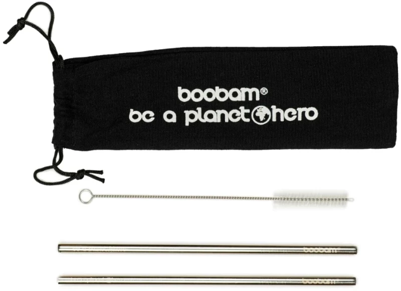 boobamstraw metal wide καλαμάκια Χ2