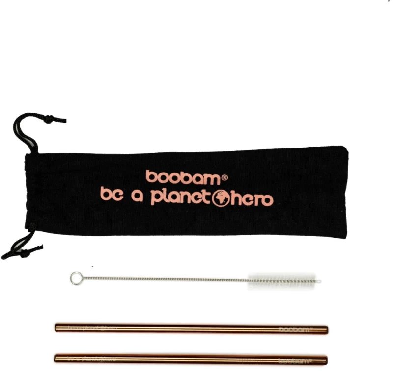 boobamstraw metal wide καλαμάκια Χ2
