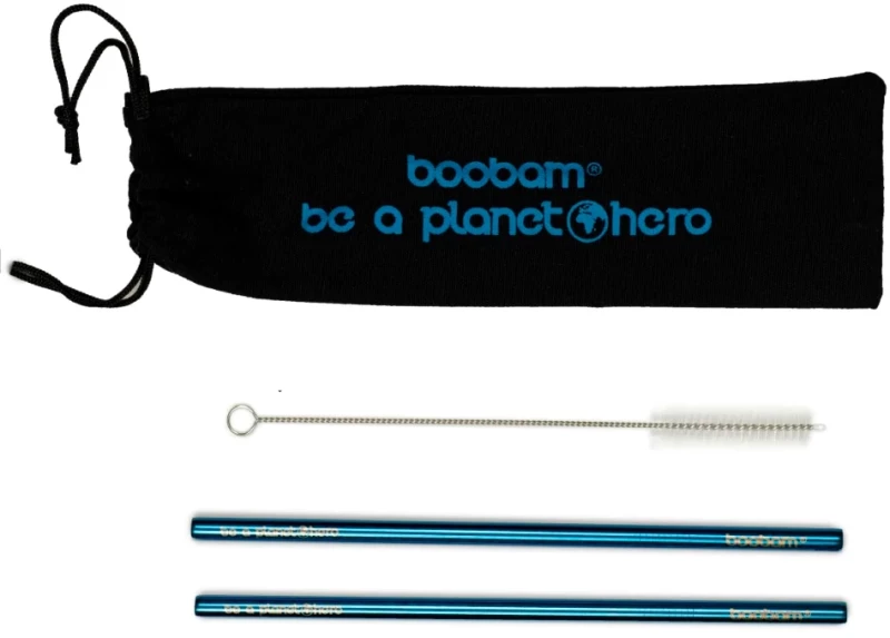 boobamstraw metal wide καλαμάκια Χ2