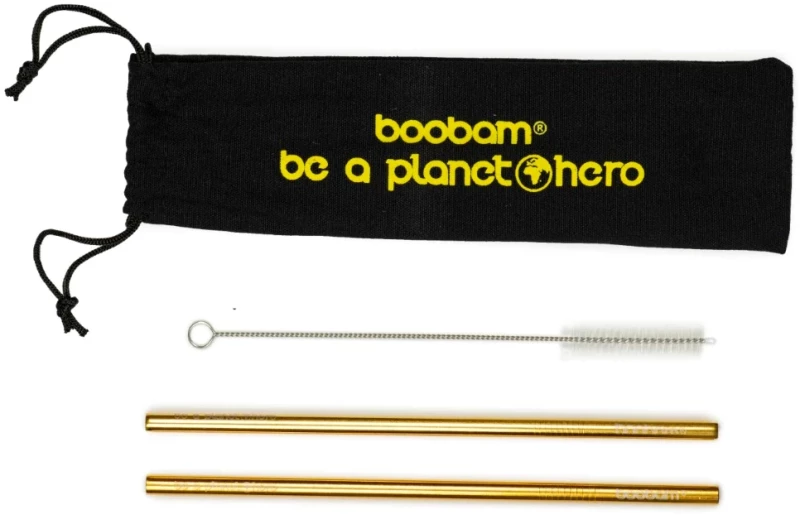 boobamstraw metal wide καλαμάκια Χ2