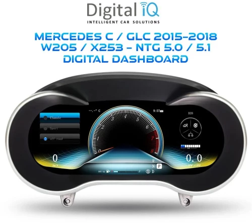 DIGITAL IQ DDD 986_IC (12.3in) MERCEDES C W205 / GLC X253 mod. 2015-2018 DIGITAL DASHBOARD