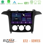 Bizzar XT2 Series 4Core Android13 2+32GB Ford S-Max 2006-2008 (manual A/C) Navigation Multimedia Tablet 9"