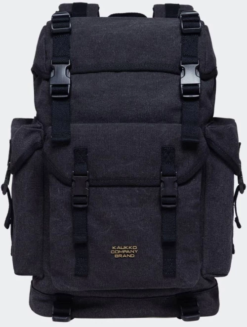 KAUKKO BACKPACK  - K1018-BLACK CANVAS