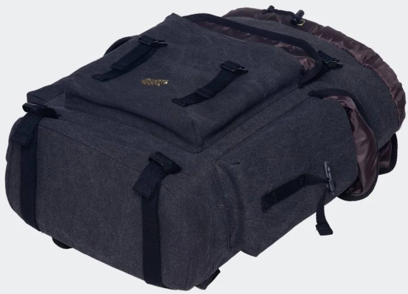 KAUKKO BACKPACK  - K1018-BLACK CANVAS