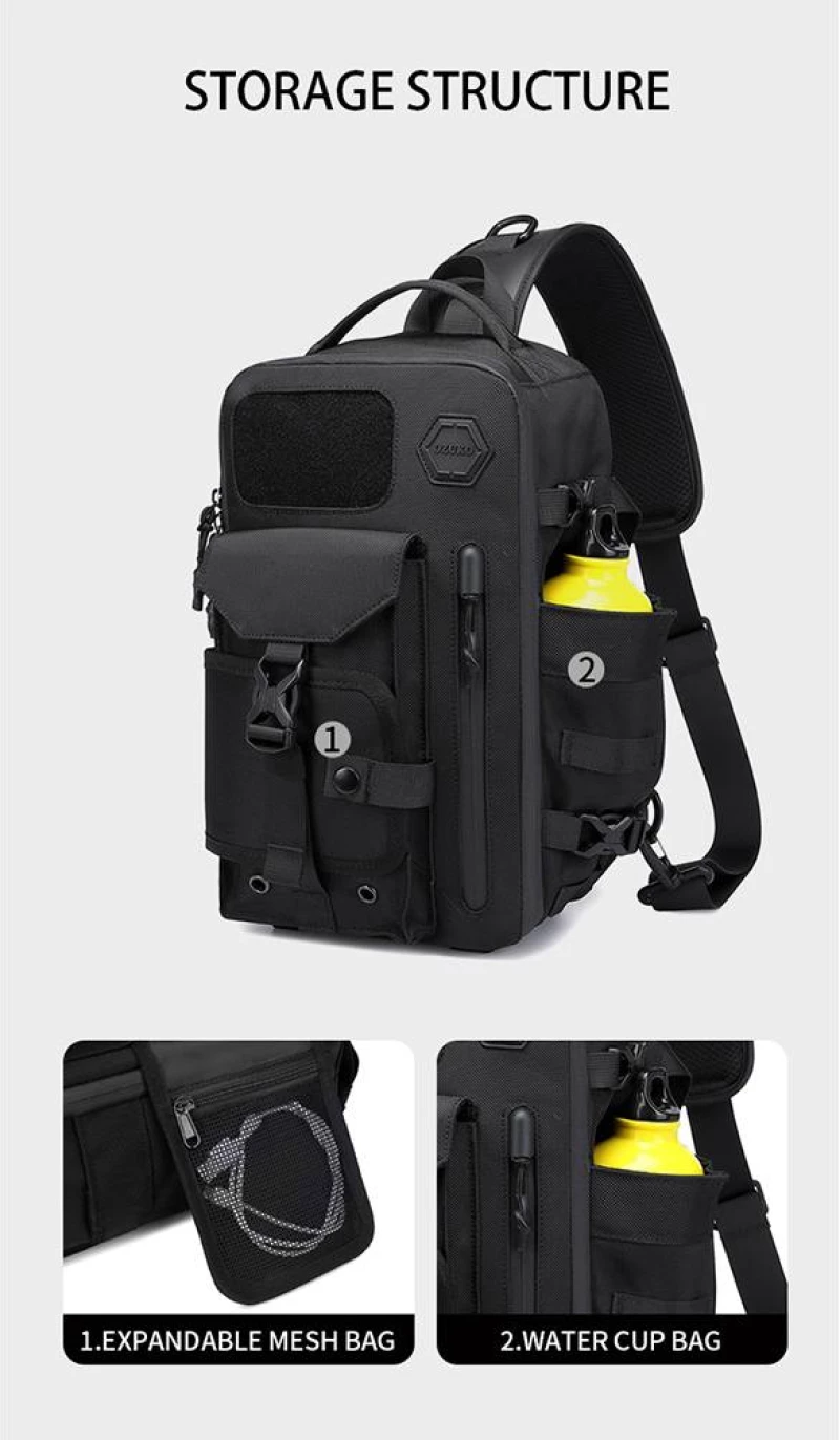 OZUKO CROSSBODY BAG - 9737-BLACK